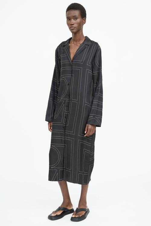 Toteme Silk Embroidered Dress