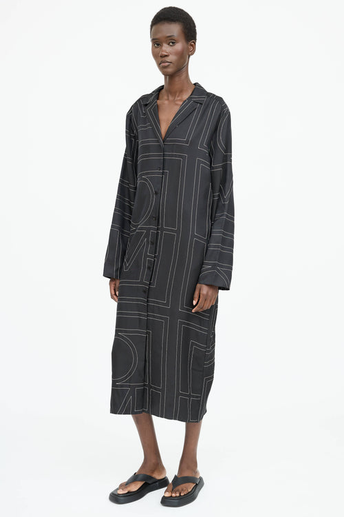 Toteme Silk Embroidered Dress