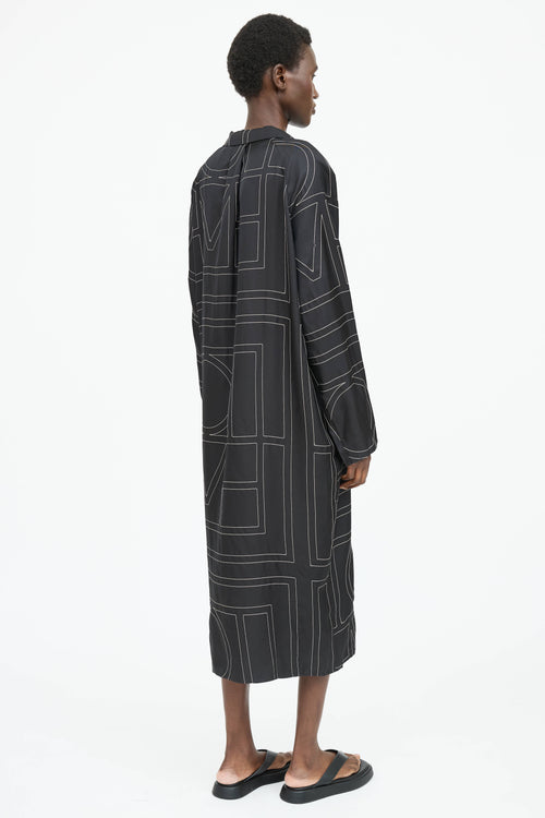 Toteme Silk Embroidered Dress