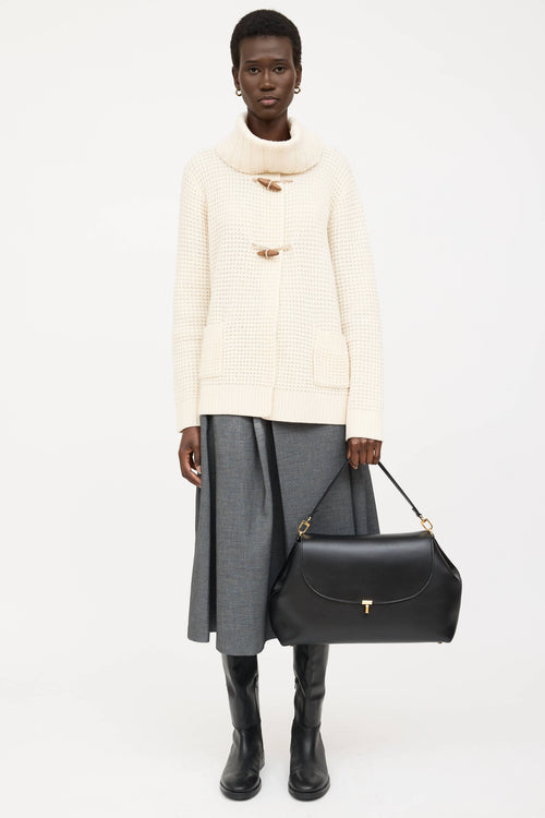 Toteme Leather T-Lock Bag