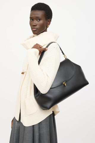 Toteme Leather T-Lock Bag