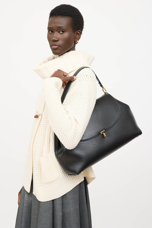 Toteme Leather T-Lock Bag