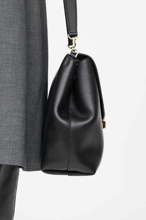 Toteme Leather T-Lock Bag