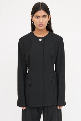 Toteme Collarless Cinched  Blazer