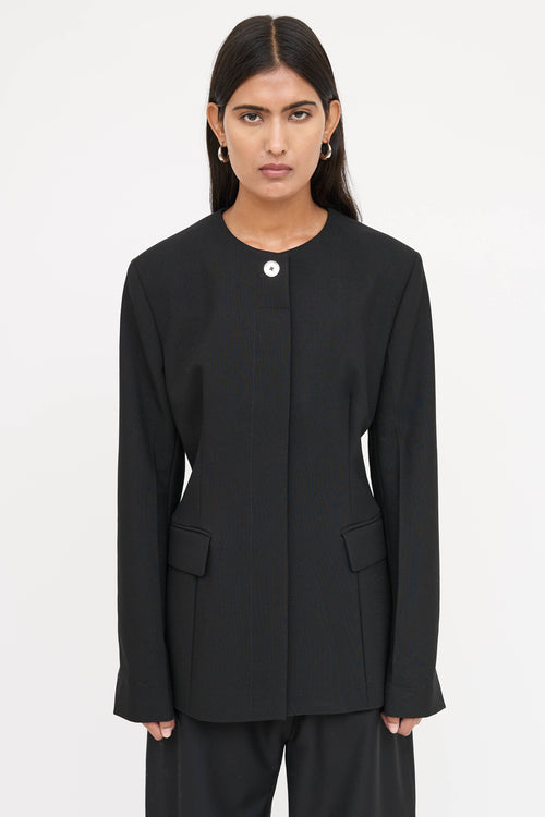 Toteme Collarless Cinched  Blazer