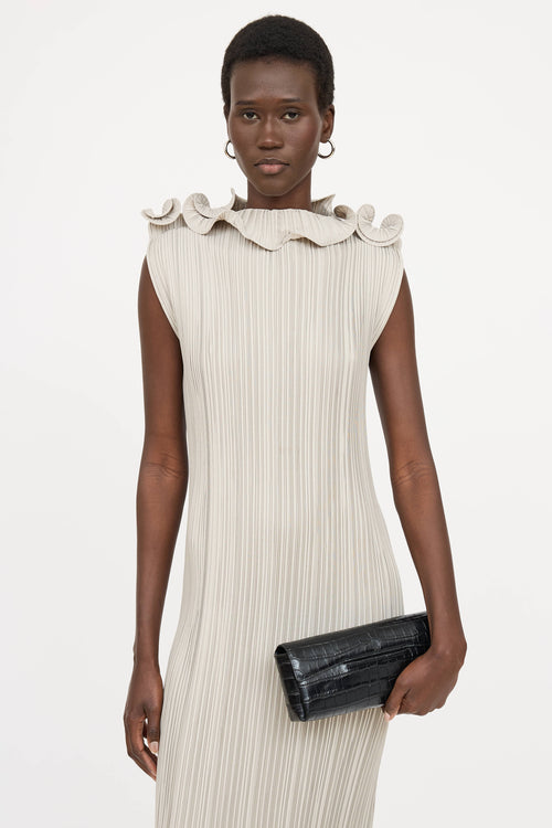 TotemeEmbossed Leather Soft T-Clutch