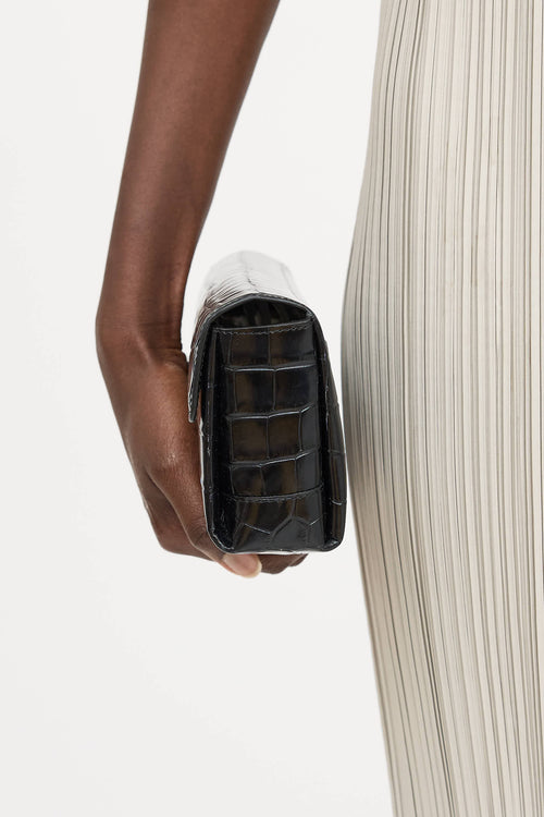 TotemeEmbossed Leather Soft T-Clutch