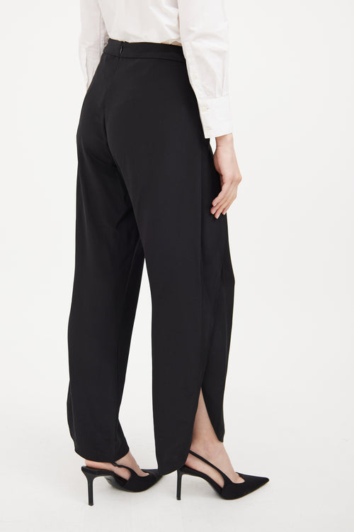 Black Draped Pant