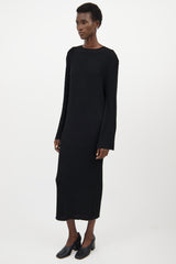 Toteme Black Cableknit Maxi Dress