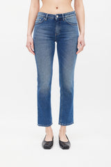 Totême Medium Wash Straight Skinny Jeans