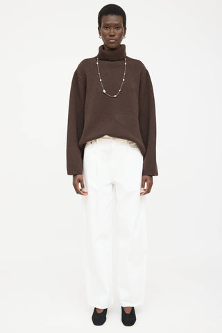 Toteme Wool Knit Turtleneck Sweater
