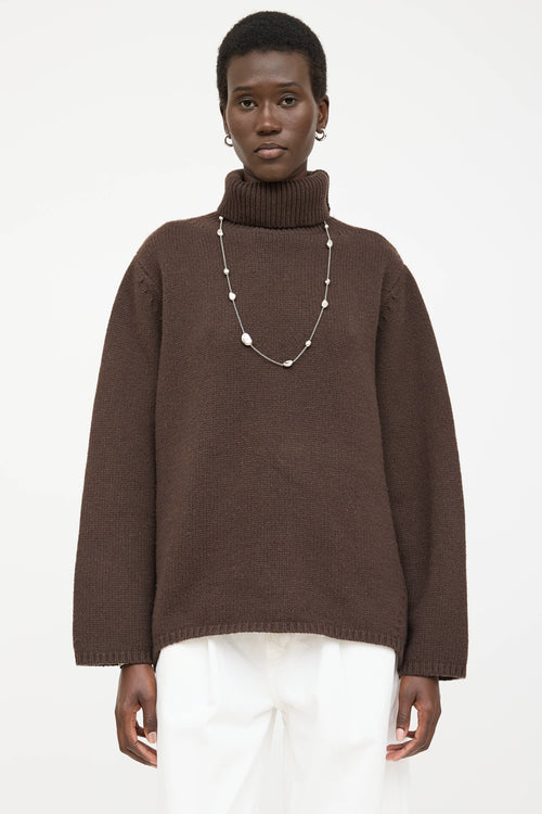 Toteme Wool Knit Turtleneck Sweater