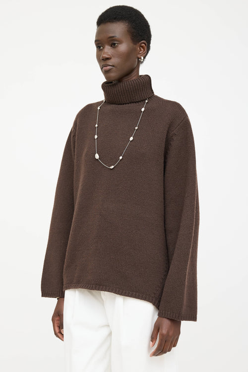 Toteme Wool Knit Turtleneck Sweater