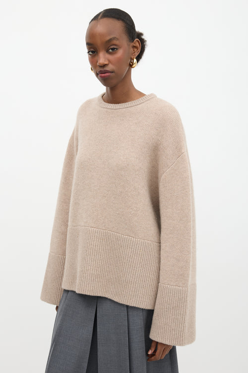 Toteme Cashmere Double Sided Knit Sweater