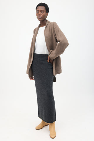 Toteme Chain Edge Knit Skirt