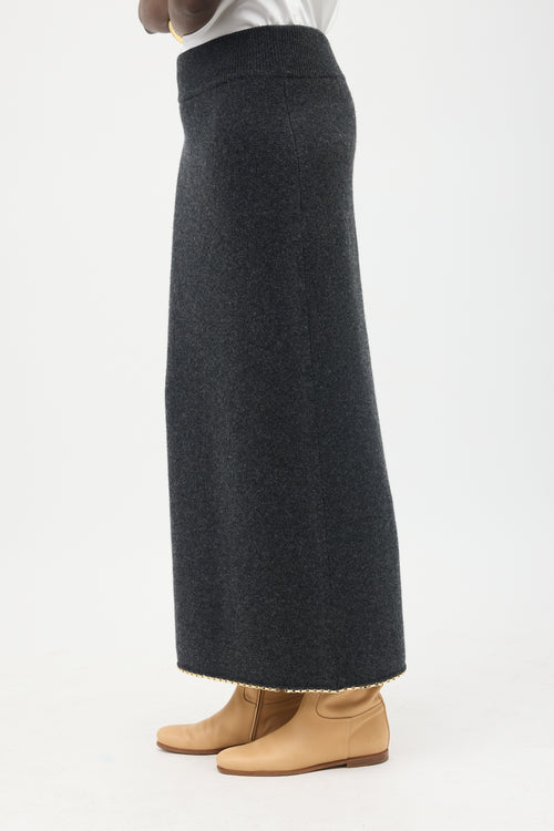 Toteme Chain Edge Knit Skirt