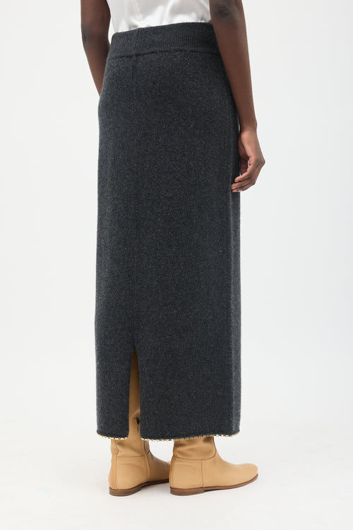 Toteme Chain Edge Knit Skirt