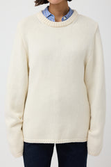 Toteme Cream Merino Wool & Cashmere Montese Sweater