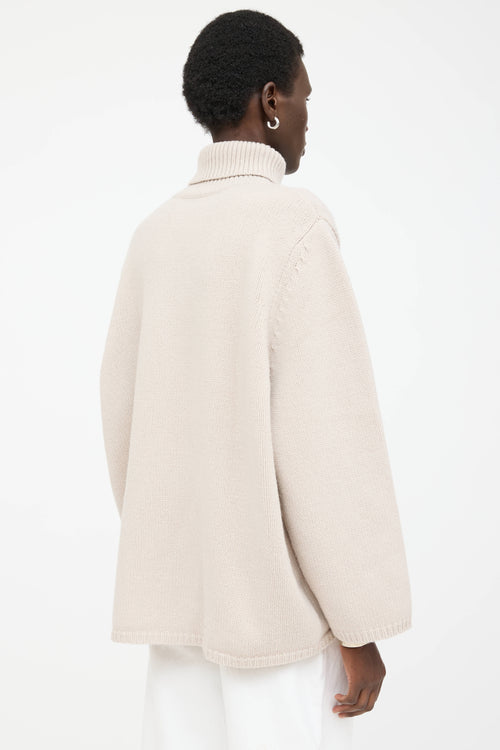 Toteme Wool Knit Turtleneck Sweater