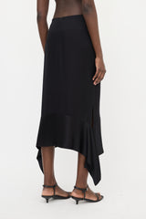 Toteme Crepe & Satin Midi Skirt