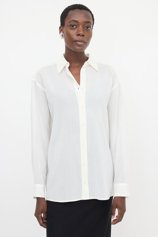 Toteme Crepe Semi-Sheer Classic Shirt