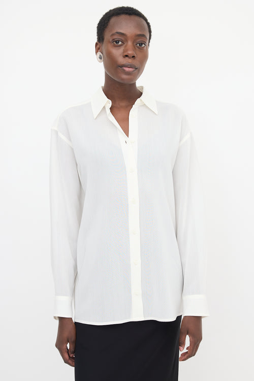 Toteme Crepe Semi-Sheer Classic Shirt
