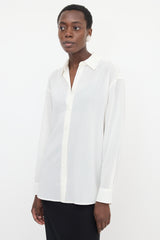 Toteme Crepe Semi-Sheer Classic Shirt