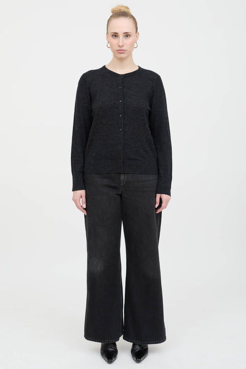 Wool Button Up Cardigan