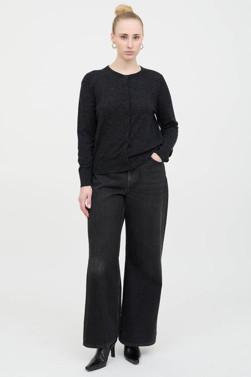 Wool Button Up Cardigan