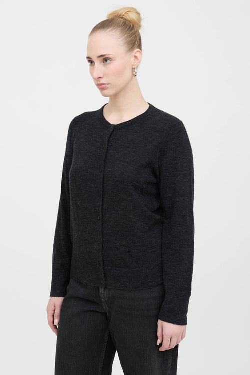 Wool Button Up Cardigan