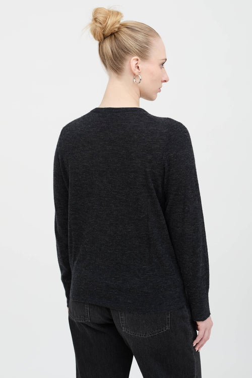 Wool Button Up Cardigan