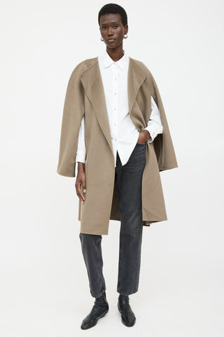 Toteme green Doublé Cape wool 