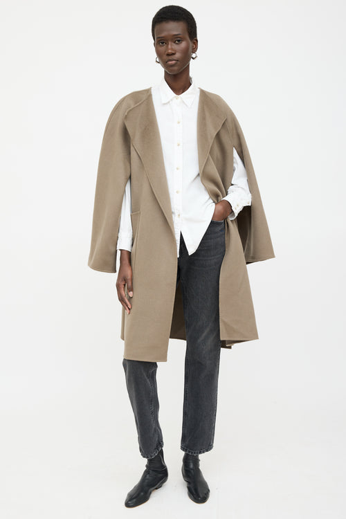 Toteme green Doublé Cape wool 