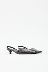 Toteme Embossed Leather Slingback Heel