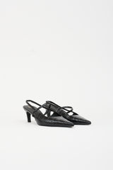 Toteme Embossed Leather Slingback Heel