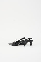 Toteme Embossed Leather Slingback Heel