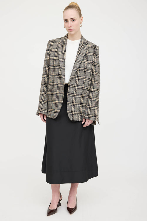 Toteme Houndstooth Plaid Blazer