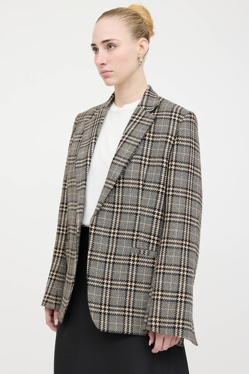 Toteme Houndstooth Plaid Blazer
