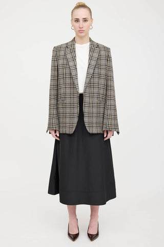 Toteme Houndstooth Plaid Blazer