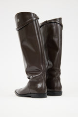 Toteme Leather Riding Knee Boot