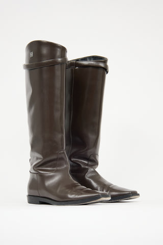 Toteme Leather Riding Boot