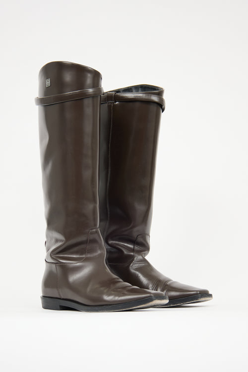 Toteme Leather Riding Boot