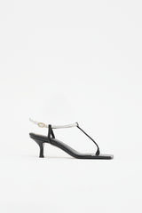 Toteme Leather Square Toe Sandal
