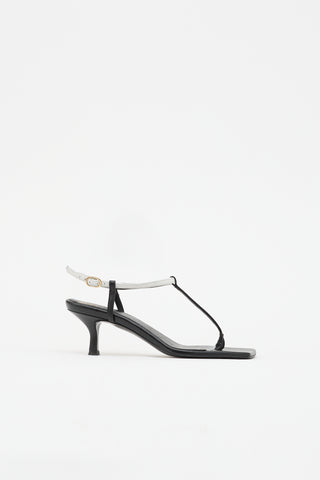 Toteme Leather Square Toe Sandal