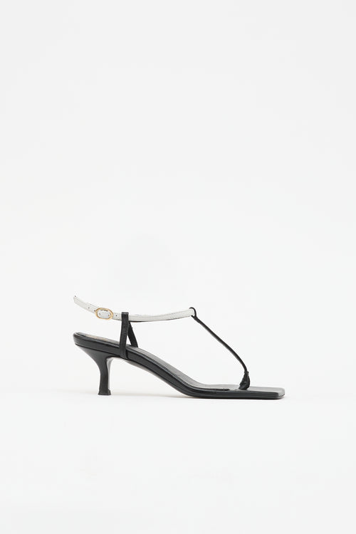 Toteme Leather Square Toe Sandal