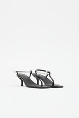 Toteme Leather Square Toe Sandal