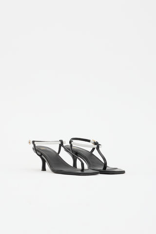 Toteme Leather Square Toe Sandal