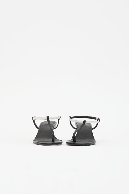 Toteme Leather Square Toe Sandal