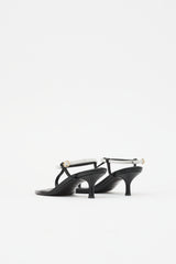 Toteme Leather Square Toe Sandal