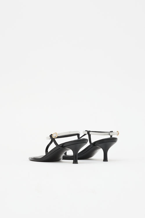 Toteme Leather Square Toe Sandal